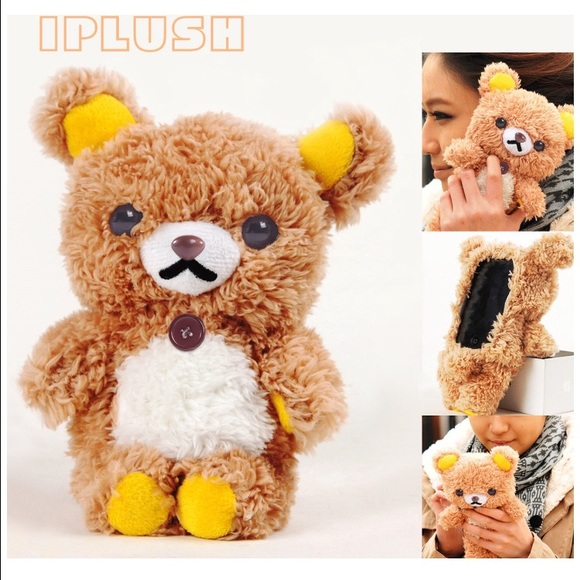 Cute 3D Bear Plush Cell Phone Case