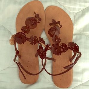 Leather sandals
