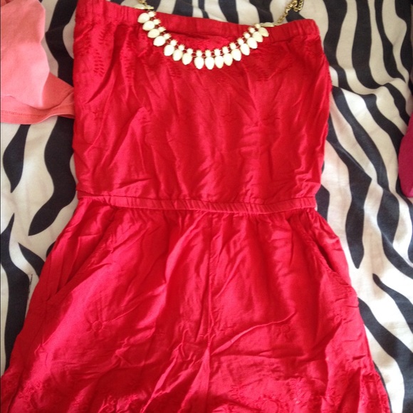 Red romper