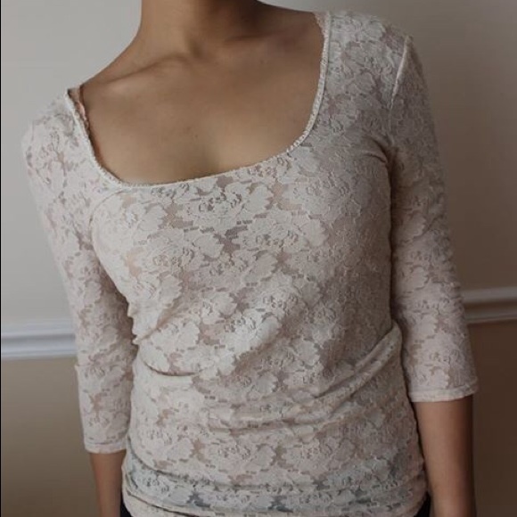 NWT !! Free People Lace Shirt