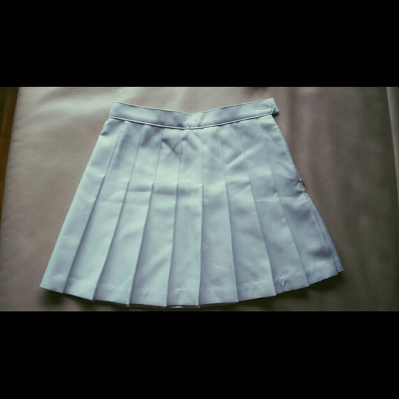 American Apparel Tennis Skirt White
