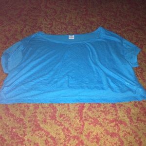 Victoria's Secret blue crop top large