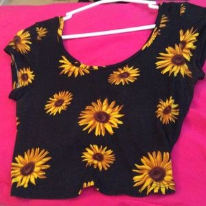 Sunflower crop top