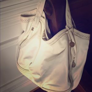 Big Buddha white handbag