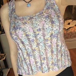 Pastel Floral Tank Top