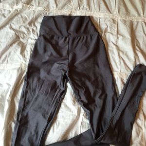 American Apparel high waisted grey leggings
