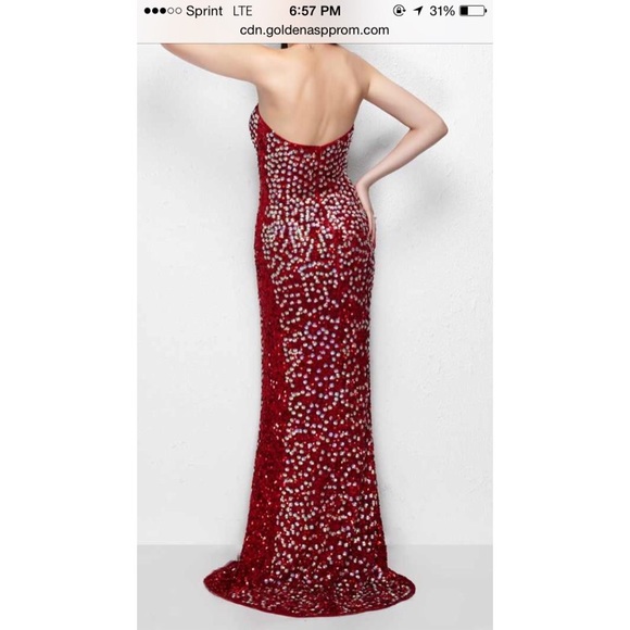 Red Formal Dress - Picture 5 of 7