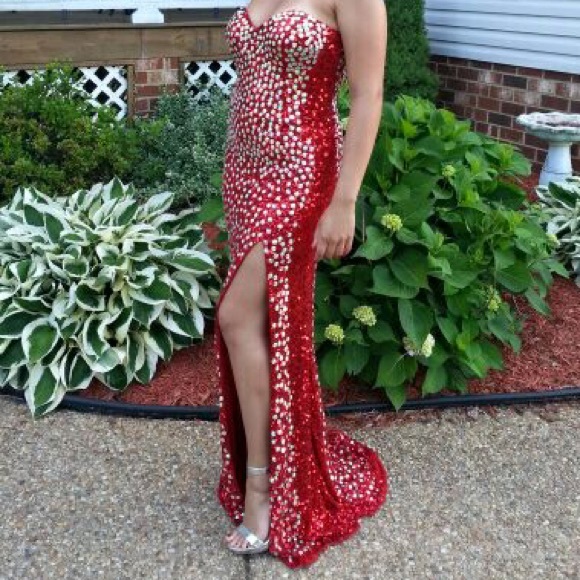 Red Formal Dress - Picture 6 of 7