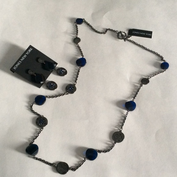 Jones New York matching necklace and earrings