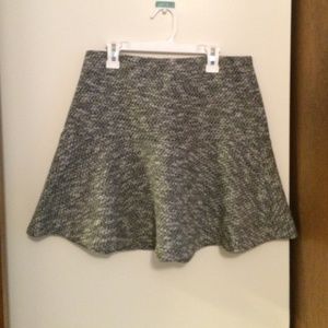 LOfT Grey Tweed Skirt Size Small