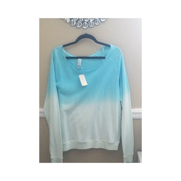 Forever 21 Tiffany blue ombré sweater