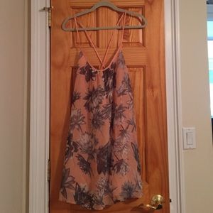 French connection pink floral dress / cover up.