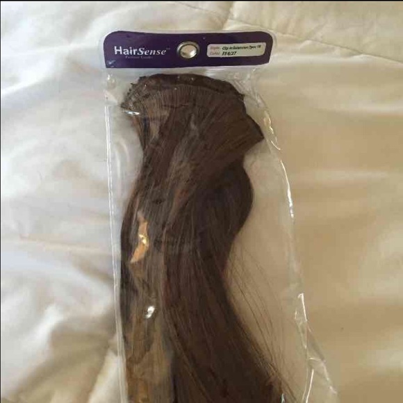 Synthetic Hair Extensions brown / light brown