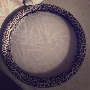 Cheetah print steering wheel