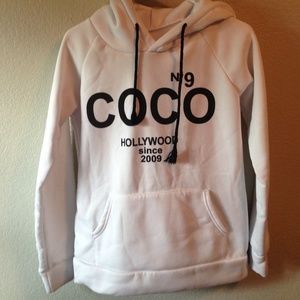 White COCO hoodie