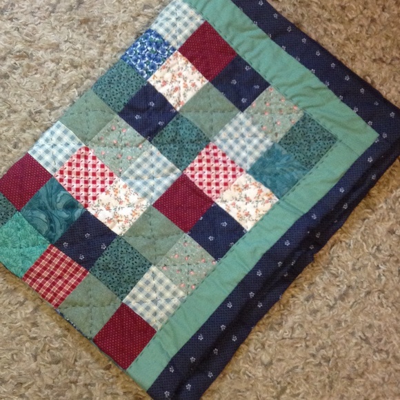 Handmade quilted baby blanket