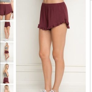 Brandy Melville Maroon vido shorts
