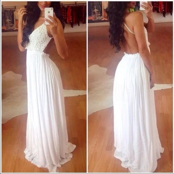 Backless maxi dress