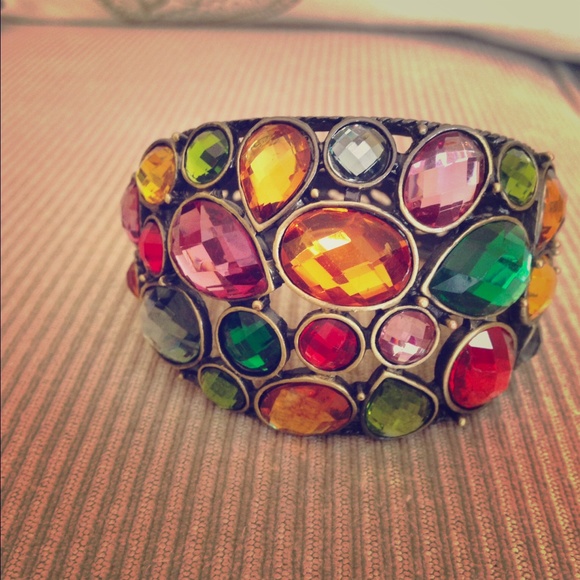 Colorful jeweled bracelet