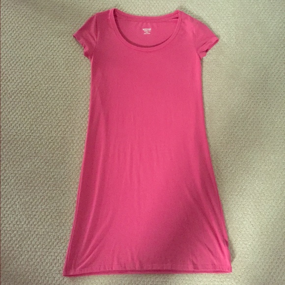 Pink t-shirt dress