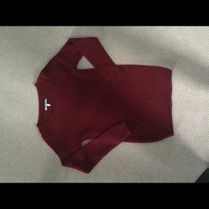 Garnet knit sweater