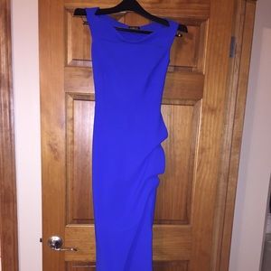 Royal blue elegant long gown, size 38