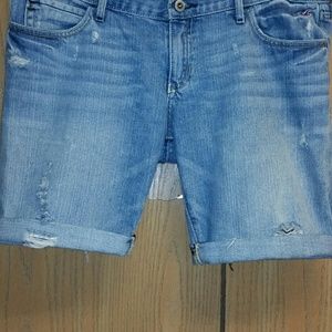 Distressed Hollister Bermuda Shorts