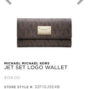 MICAHEL KORS Jet Set Wallet