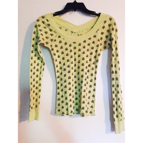 Free people sunflower print top
