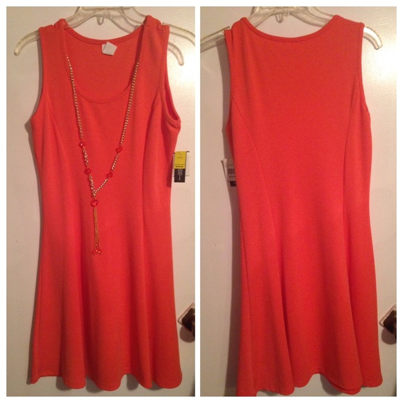Orange summer dress