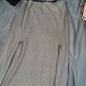Stripped maxi skirt