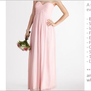 Donna Morgan Lauren blush color formal dress