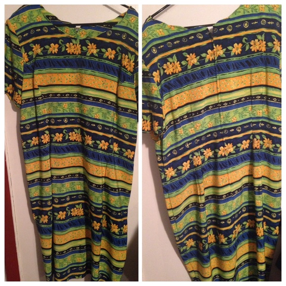 Long funky patterned dress