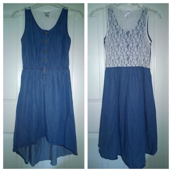 Denim and Lace Dress