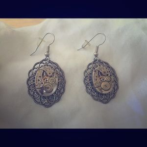 Steampunk Hanging Earrings