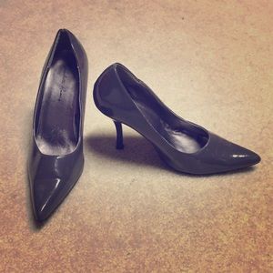 Dark Grey Pointed Toe Heels