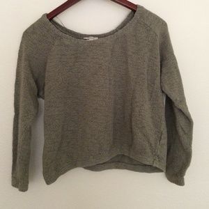 Green knit sweater