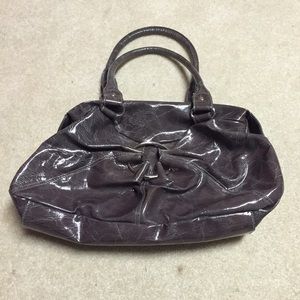 Faux Leather Grey Purse