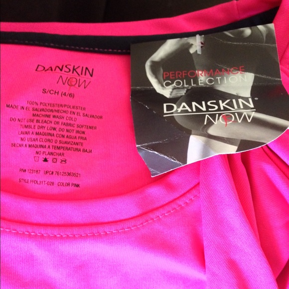 Hot pink Danskin athletic tee shirt