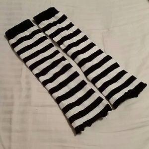 Striped leg warmers