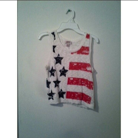 american flag crop top
