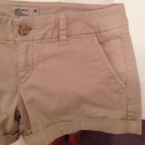 Khaki AE shorts