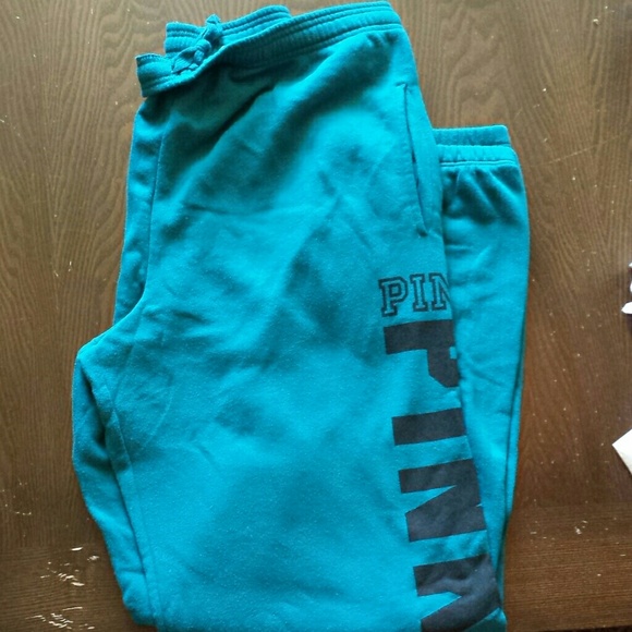 Victoria's Secret Pants - VS Pink Teal Sweatpants