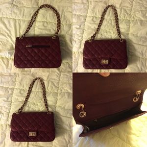 Maroon  handbag