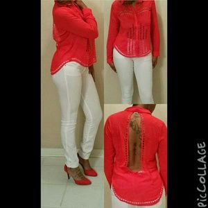 Red Longsleeve Top