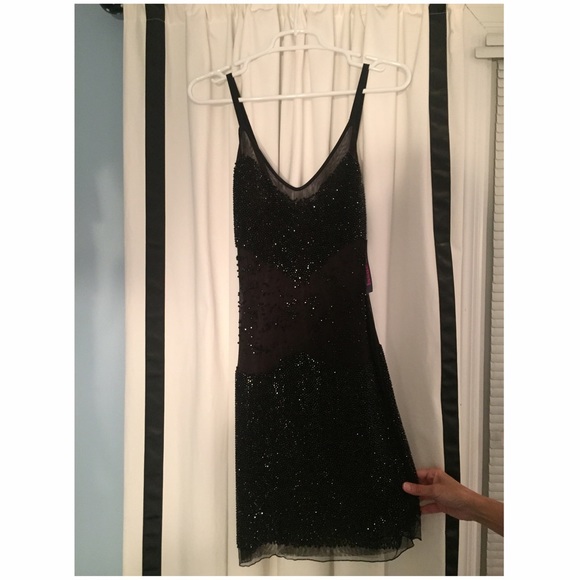 Black sequin formal dress