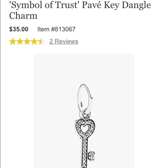 Pandora Symbol of Trust dangle