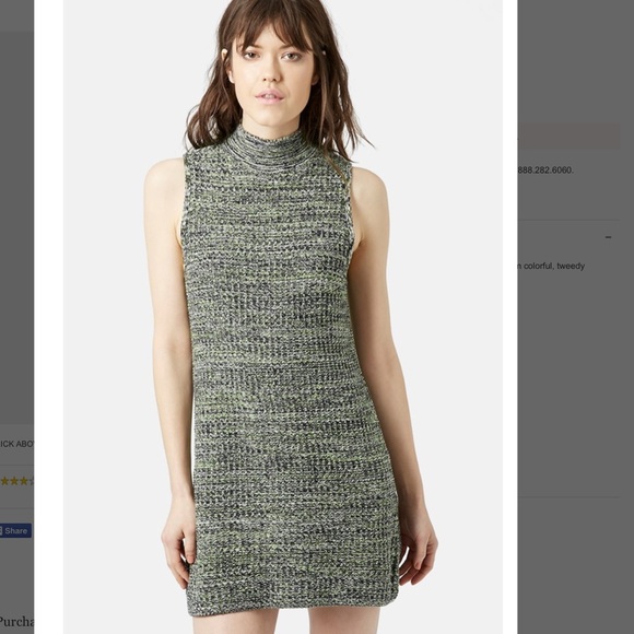 topshop turtleneck sweater dress