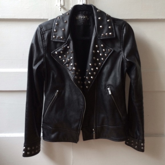 Kitson Faux Leather Motorcycle Jacket