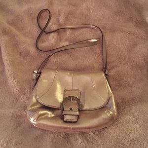 Gold Coach Crossbody Purse